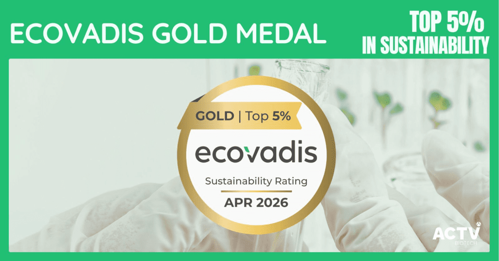 From Principle to Performance: ACTV Biotech Achieves EcoVadis Gold